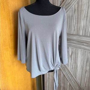 Banana Republic factory women's stone colored front side knot  top